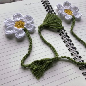 Crochet Flower Bookmarks